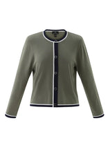 Load image into Gallery viewer, 7906 - Button Down Panel Cardigan - Khaki - Marble