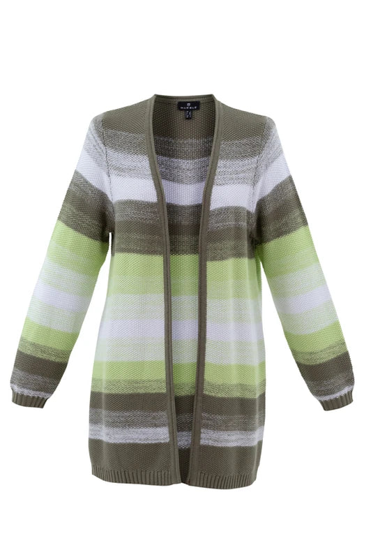 7447- Stripe Edge to Edge Cardigan- Marble