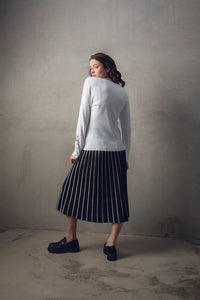 7670 - Rib-Detail Knit Jumper - Marble