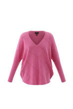 Load image into Gallery viewer, 7893 - V-Neck Sweater - Pink - Marble