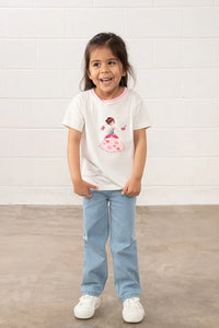Short Sleeve Causeway T-Shirt- Princess Print - Lighthouse