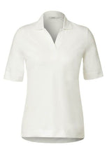 Load image into Gallery viewer, 321113- Piqué Polo Shirt- Vanilla White- Cecil