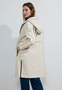 100987- Shower Resistant Trench Coat- Champagne- Cecil