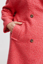 Load image into Gallery viewer, 2399- Oversize Teddy Coat- Coral- Fransa Plus