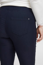 Load image into Gallery viewer, 2076- Zalin Elasticated Waist Leggings- Navy- Fransan Plus