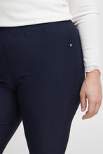 Load image into Gallery viewer, 2076- Zalin Elasticated Waist Leggings- Navy- Fransan Plus