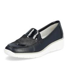 53785- Slip On Navy Shoes - Rieker