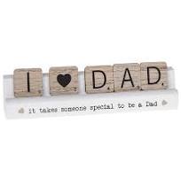 Scrabble Plaque- Dad