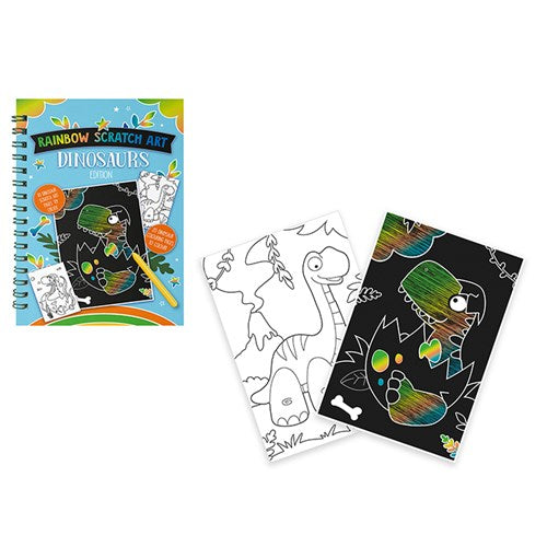 Dino Scratch Art and Colouring Book - Joe Davis