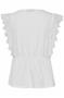 Load image into Gallery viewer, 2309- White Lace Detail Peplum Top - Fransa