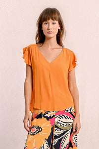 1472- Orange Blouse - Molly Bracken