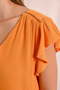 1472- Orange Blouse - Molly Bracken
