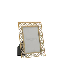 Load image into Gallery viewer, 15957 -  Lattice Cut Metal Photo Frame - 5&quot;x 7&quot; - Widdop