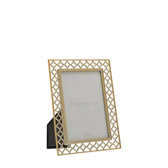 15957 -  Lattice Cut Metal Photo Frame - 5