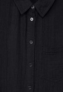 143610- Black Cotton Shirtdress- Street One