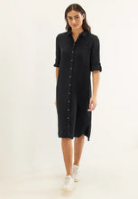 Load image into Gallery viewer, 143610- Black Cotton Shirtdress- Street One
