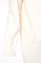 Load image into Gallery viewer, 23120- Cream Wool Coat with Pleated Cuff- Kate Cooper