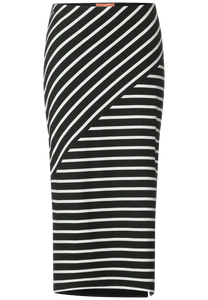 361287- Stripe MIDI Skirt - Street One