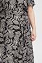 2307- Black Mix Print Skirt - Fransa +