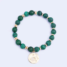 Load image into Gallery viewer, Green Malachite &amp; Jade Bracelet- Knight &amp; Day