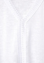 Load image into Gallery viewer, 320004- White Linen Look Tshirt- Street One