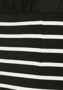 361287- Stripe MIDI Skirt - Street One