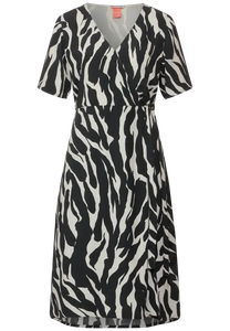 143611- Printed Mock Wrap Dress - Street One