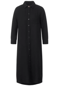 143610- Black Cotton Shirtdress- Street One