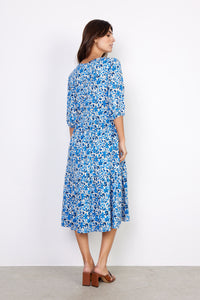 26255- Felicty Blue Print Dress - Soya Concept