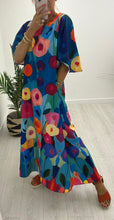 Load image into Gallery viewer, Floral Print Dress and Obi Belt
