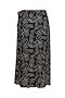 2307- Black Mix Print Skirt - Fransa +