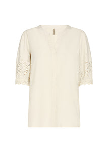 40281- Cream Milly Blouse - Soya Concept