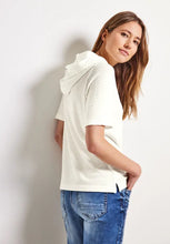 Load image into Gallery viewer, 320230- Cream Short Sleeve Hoody - Cecil