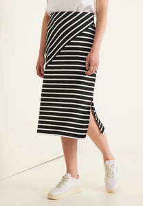 361287- Stripe MIDI Skirt - Street One