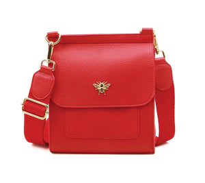 5686- Red Bloomsbury Crossbody Bag - Alice Wheeler