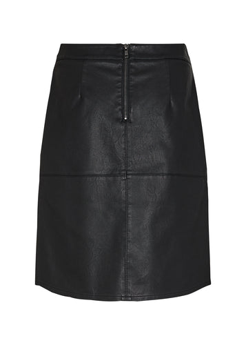 16881- Faux Leather Skirt- Soya Concept