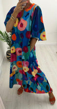 Load image into Gallery viewer, Floral Print Dress and Obi Belt