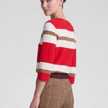 Load image into Gallery viewer, Red &amp; Cream Print Pullover - Rabe