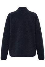 Load image into Gallery viewer, Navy Fleece Cardigan - Fransa