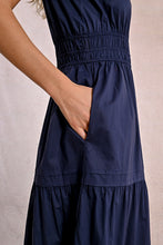 Load image into Gallery viewer, 130- Cotton Navy Dress - Molly Bracken