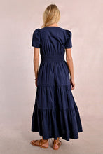 Load image into Gallery viewer, 130- Cotton Navy Dress - Molly Bracken