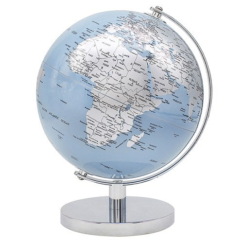 74482 - Blue and Sliver Globe - Medium - Joe Davis