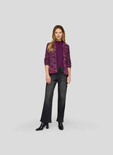 Load image into Gallery viewer, Purple Clouds Zip-Up Cardigan - Rabe