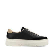 Load image into Gallery viewer, M1912-00 - Black/Gold Platform Sneaker - Rieker