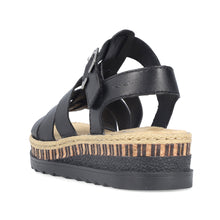 Load image into Gallery viewer, V7904-00  - Balck Strap Sandal - Rieker