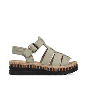 V7904-52 - Green Strap Sandal - Rieker