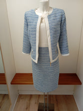 Load image into Gallery viewer, 78628- Blue &amp; Cream Dress &amp; Jacket - Tia