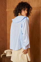 Load image into Gallery viewer, Blue Frill Collar Blouse - Milo's