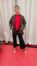 Load image into Gallery viewer, Red &amp; Gold Print Reversible Jacket - Powell Craft