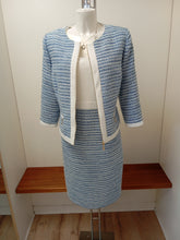 Load image into Gallery viewer, 78628- Blue &amp; Cream Dress &amp; Jacket - Tia